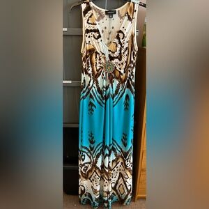 R&M Richards Size 12 Boho Maxi Dress